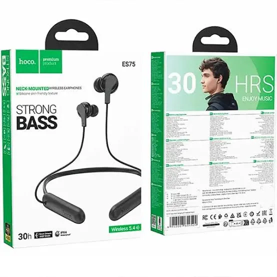 Écouteurs Bluetooth Hoco ES75 Niya – Tour de Cou Sans Fil, Bluetooth 5.4, 30H d'Autonomie, USB-C
