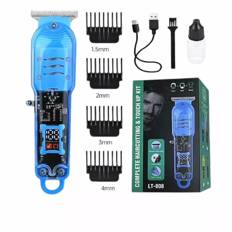 Tondeuse Professionnelle BM Electronic LT-808 – Rechargeable, Sans Fil, Lames en Acier Inoxydable