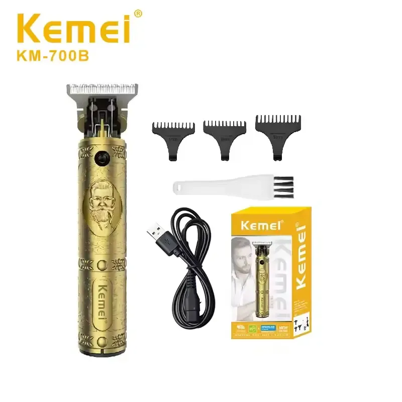 Tondeuse Professionnelle Kemei KM-700B Sans Fil Rechargeable – Coupe Précise & Écran LCD – Algérie