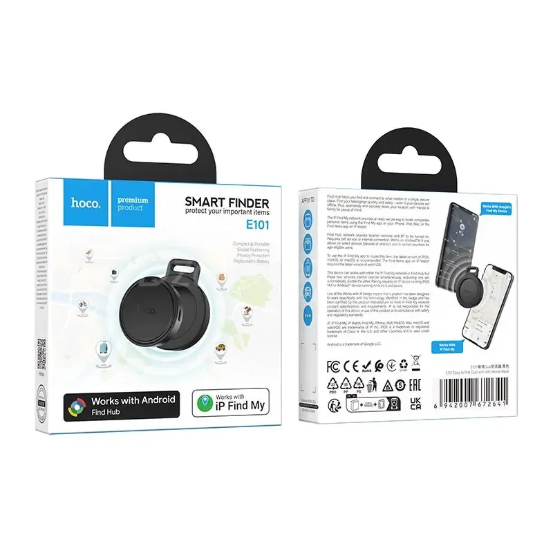 Smart Finder HOCO E120e – Tracker Bluetooth Intelligent pour Clés, Sac, Bagages et Voiture en Algérie