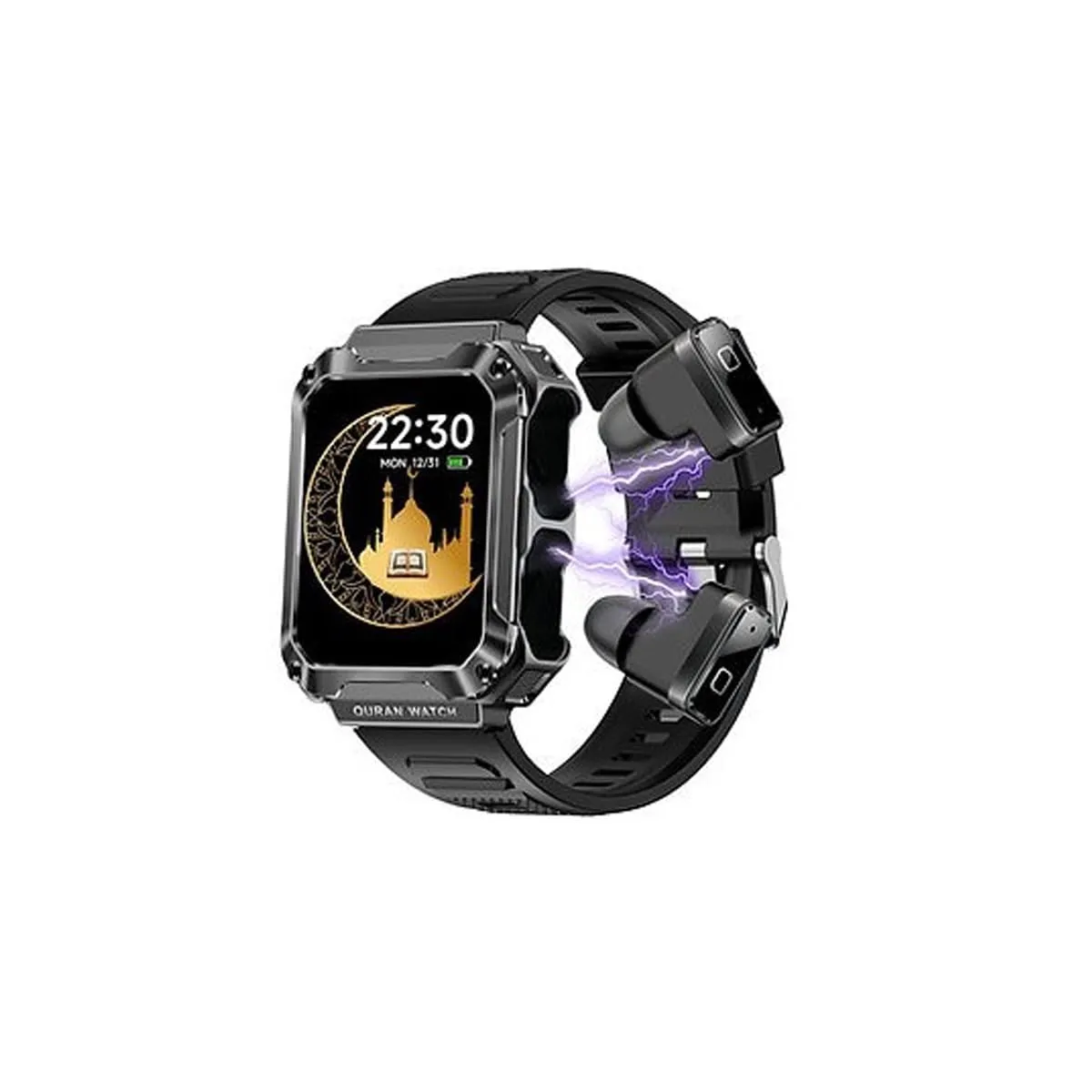 Montre Connectée Haino Teko ST-4 avec Écouteurs Bluetooth Intégrés – Écran AMOLED 4Go