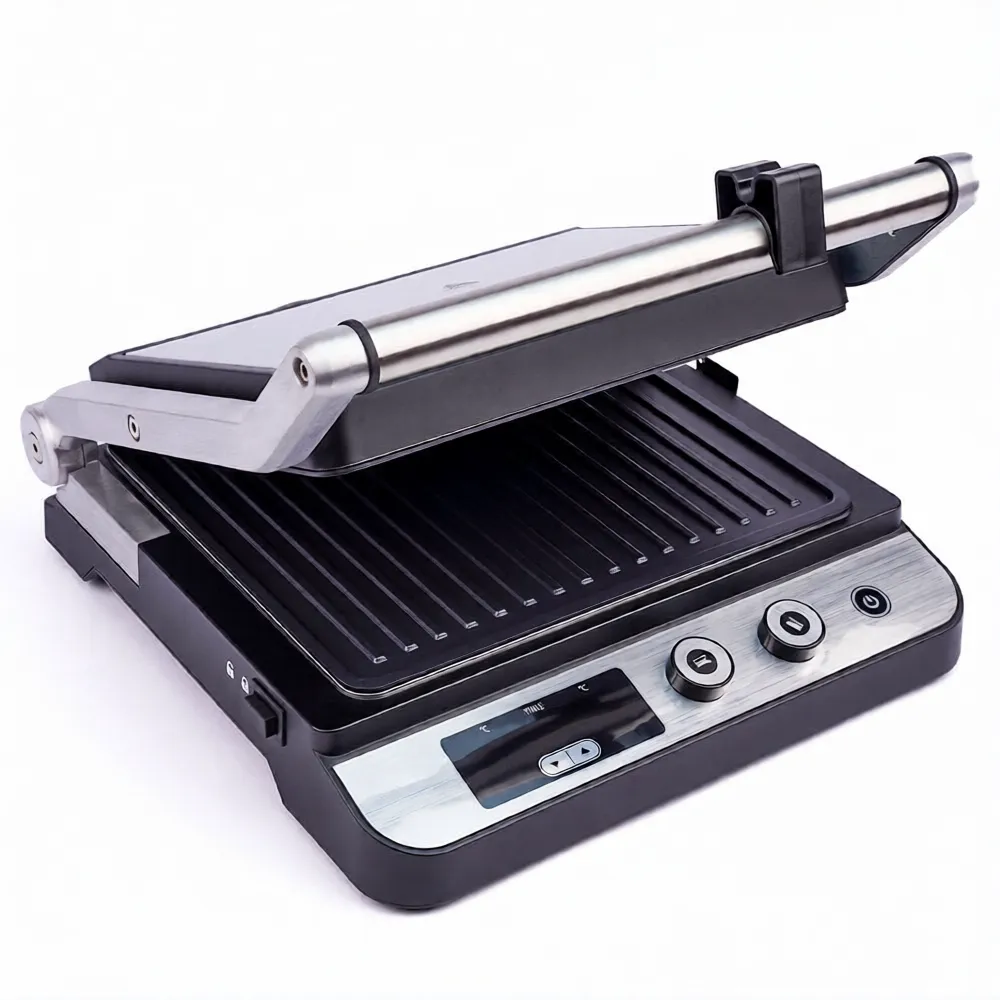 Panineuse Grill Viande Sonashi SGT-860N 2000W – Plaques Antiadhésives, Ouverture 180°