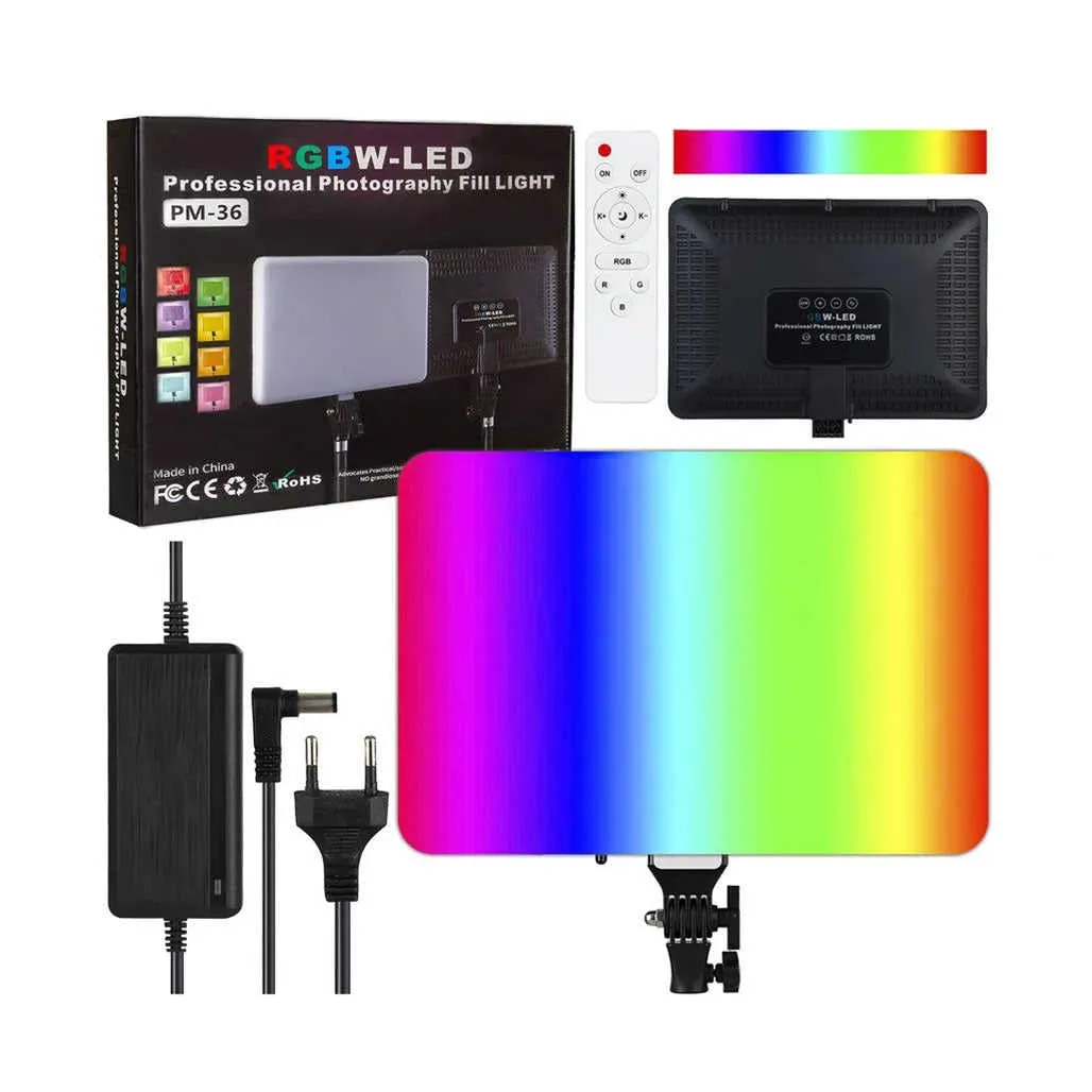 Panneau lumineux LED RGBW PM-36 de 14 pouces
