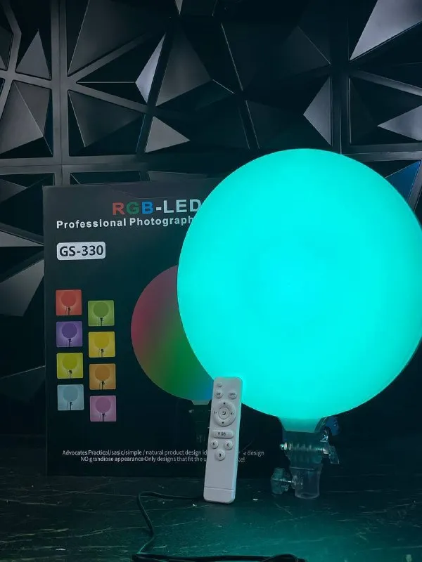 Ring light ronde RGB GS330 – Éclairage multicolore