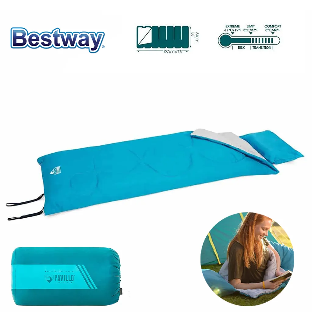 Sac de Couchage Camping Bestway Pavillo Evade 68100 – 190 × 84 cm avec Oreiller