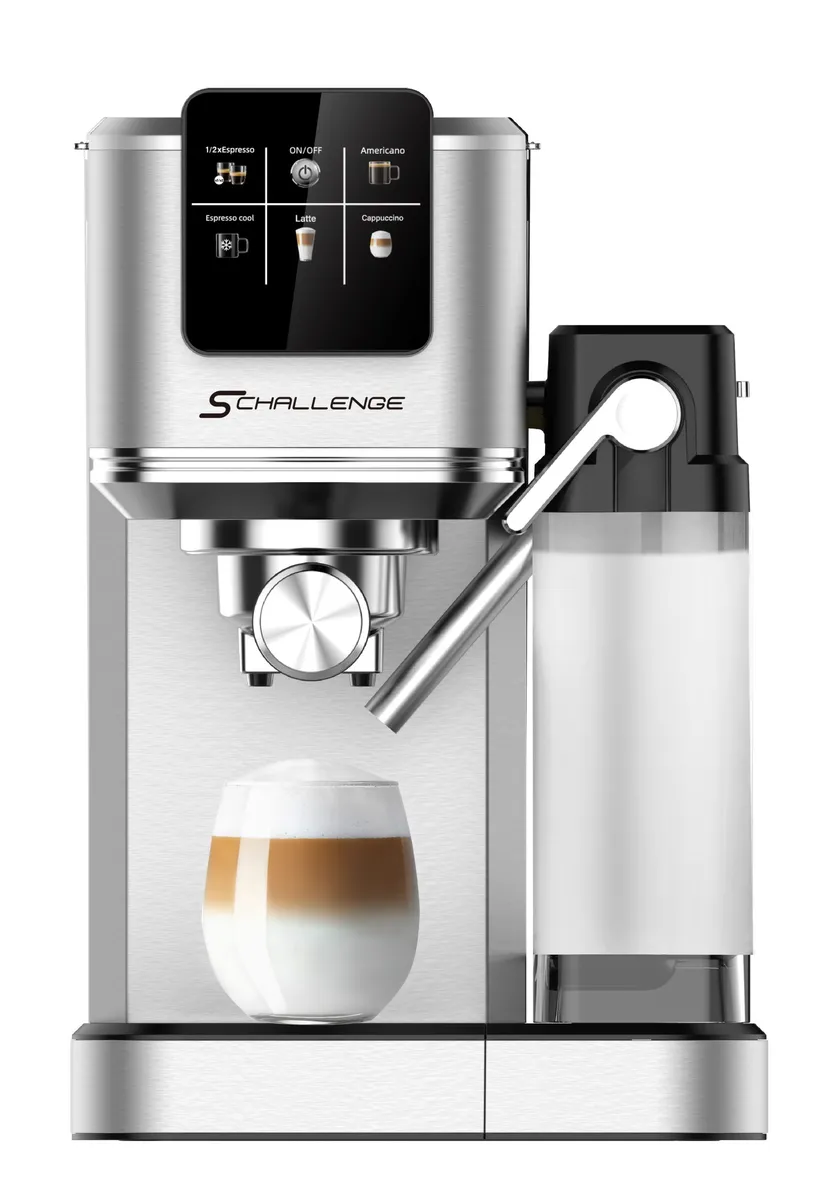 SChallenge AMB-027CM Machine à Café 2 en 1 – Café Moulu et Capsules