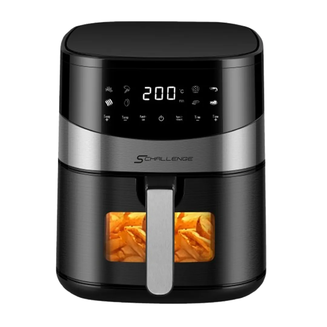 SChallenge AMB-36AF Air Fryer 6,5L 1500W – Friteuse Sans Huile, 8 Modes Automatiques