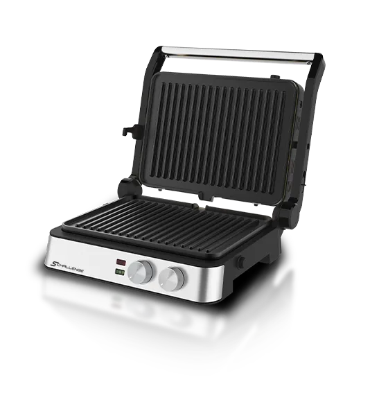 SChallenge AMB-GT31 Panineuse 2000W – Grill Multifonction à Plaques Amovibles