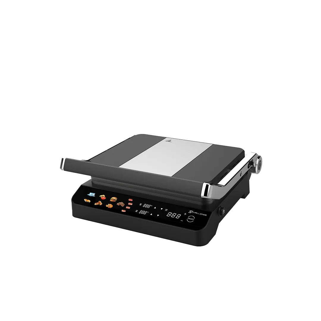 SChallenge AMB-GT57E Panineuse Digitale 2000W – Écran Tactile LED, 5 Modes, Ouverture 180°
