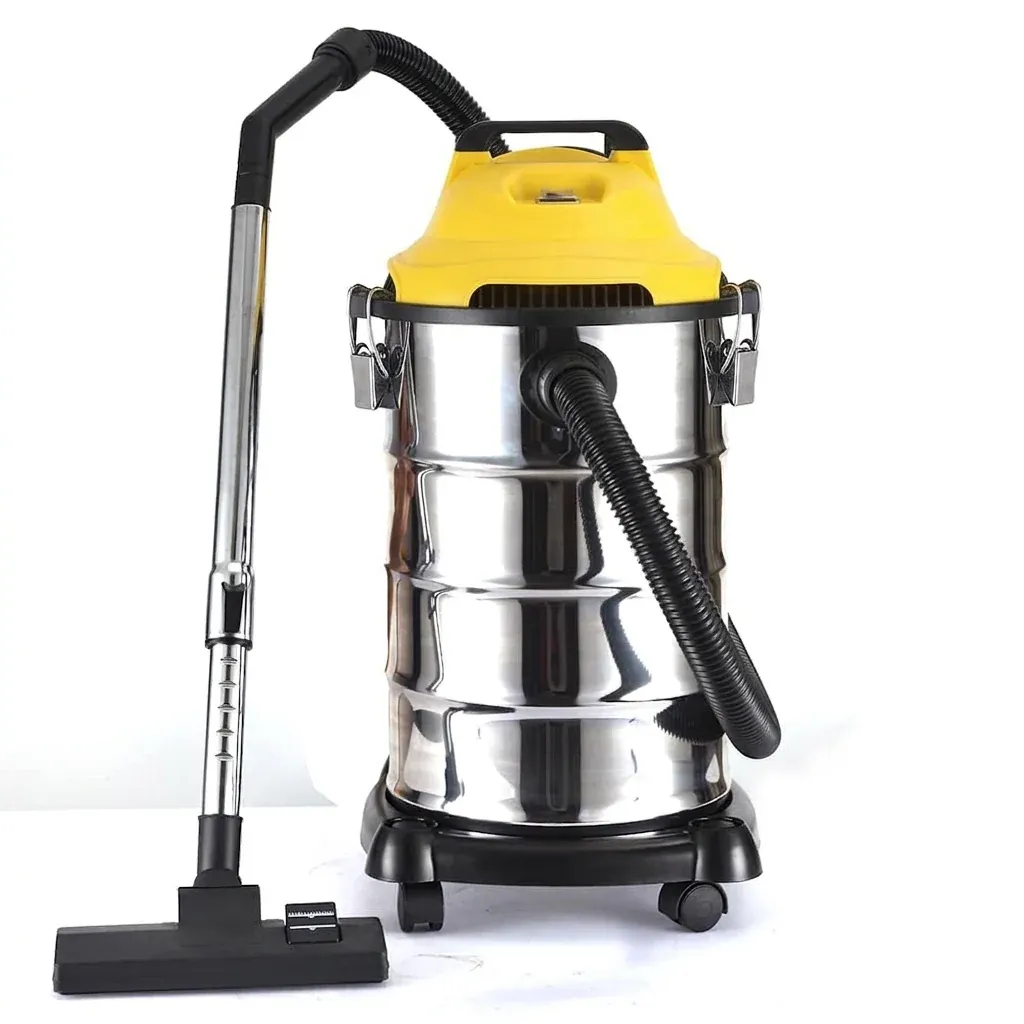 Sonashi Aspirateur Multi-Surfaces 30L – Inox Jaune, 20KPa, Humide