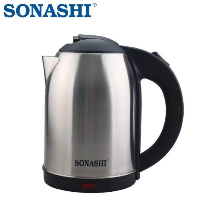 Sonashi SKT-1813 Bouilloire Électrique Sans Fil en Acier Inoxydable 1,8 L 1500 W