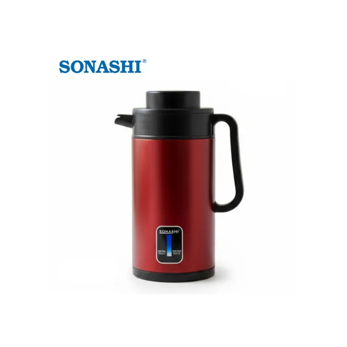 Sonashi SKT-1821 Bouilloire Électrique Sans Fil 1,8L 1500W Inox avec Indicateur Thermique