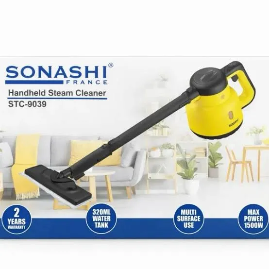 Sonashi STC-9039 Nettoyeur Vapeur 6-en-1 1500W – 320 ml, 2 Bars