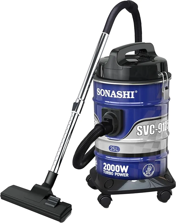 Sonashi SVC-9125D Aspirateur Tambour 25L 2400W – Silencieux