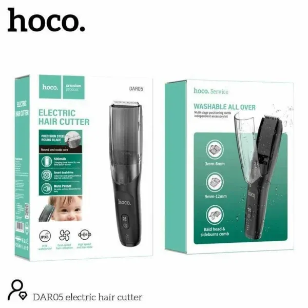 Tondeuse à cheveux et barbe HOCO DAR05 – Lames en acier inoxydable