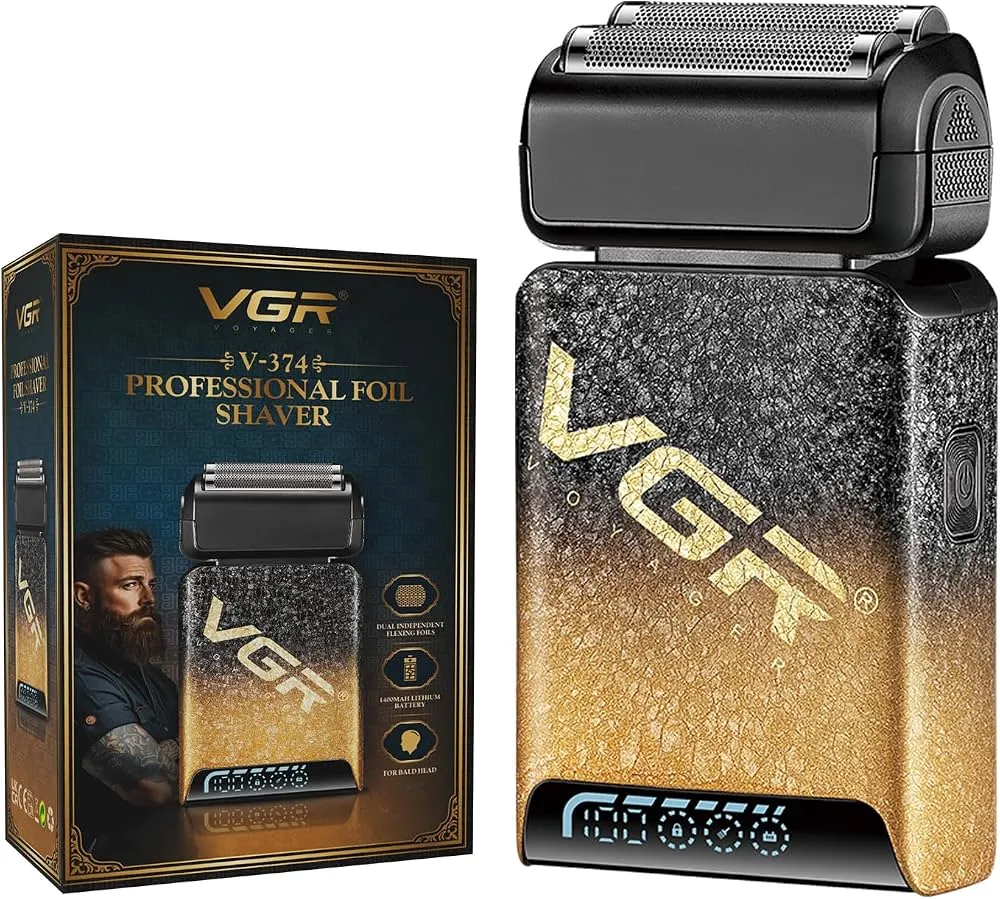 VGR V-374 – Rasoir Électrique Professionnel Double Grille
